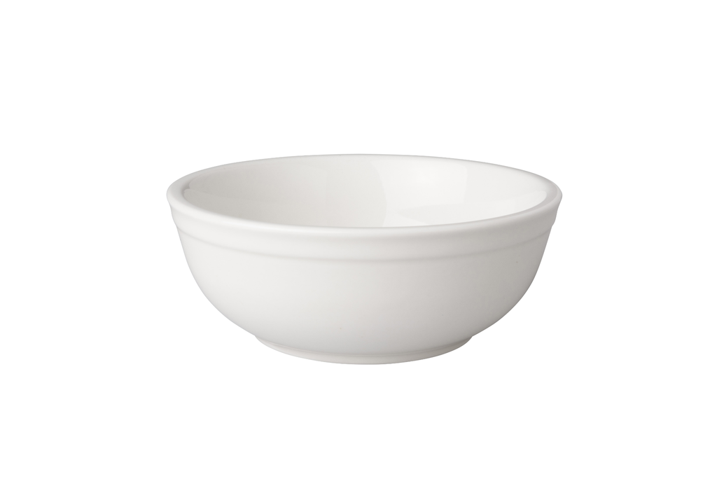 Mammoet - Schaal Budgetline porselein wit (15 cm, 40 cl, 6 stuks)