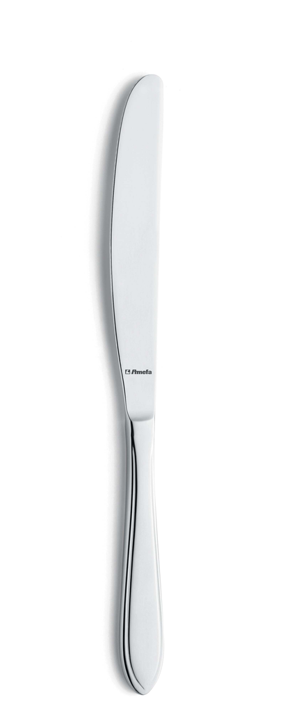 Amefa - Tafelmes 0900 Filet 18/0 13/0 zilver (23,9 cm, 12 stuks)