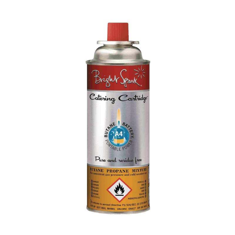 Koksbrander gasfles Bright Spark Zilver