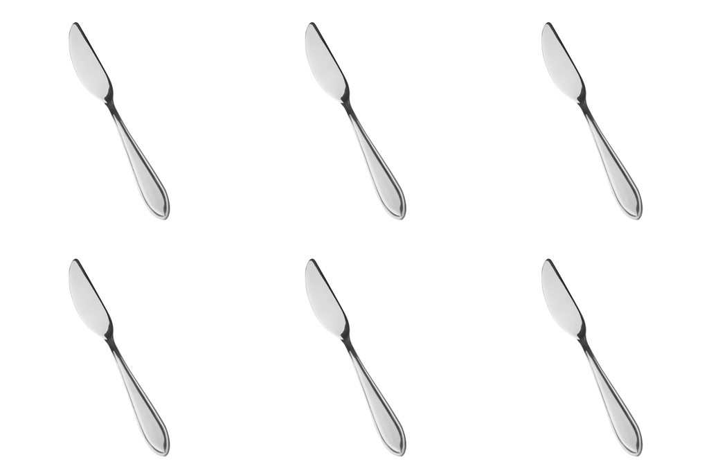 Amefa - Botermes 0900 Filet 18/0 13/0 zilver (15,1 cm, 6 stuks)
