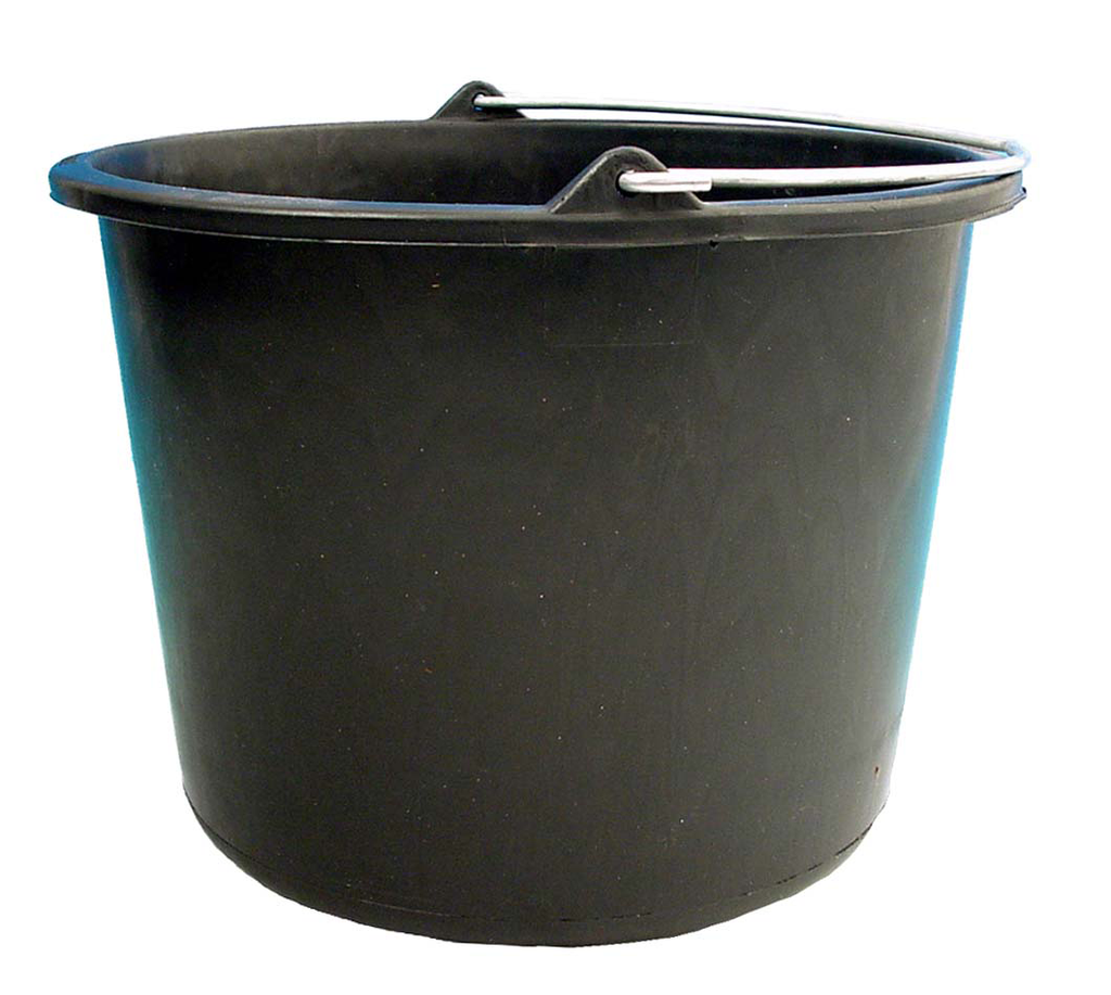 Emmer 12 l 31,5 cm zwart Polypropyleen