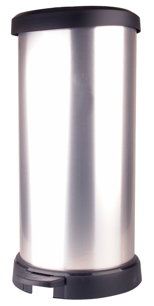 Curver Pedaalemmer Decobin 35 x 69 cm - 40 l Zilver Kunststof