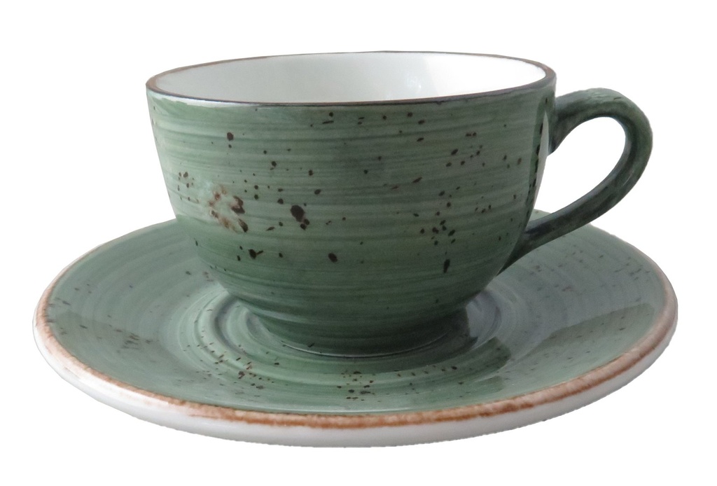 Rustic koffiekop 23 cl D groen (24 stuks)