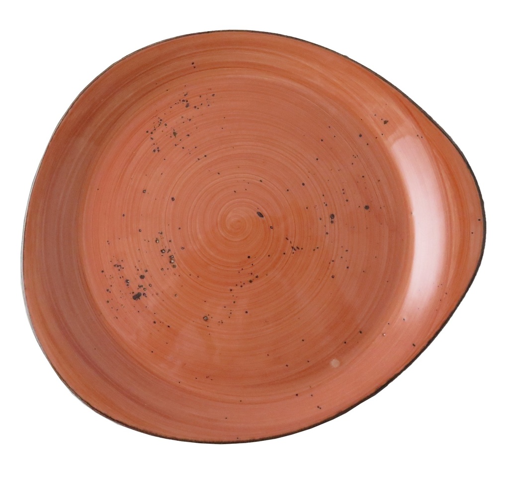 Rustic pebble bord plat 31 cm terra (12 stuks)