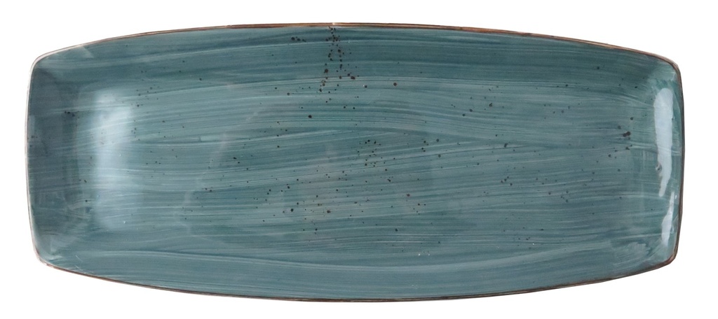 rustic schaal curve 35 x 19,5 cm Blauw (12 stuks)
