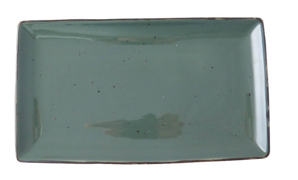Continental - Schaal rechthoekig Rustic donkergroen (28,5 x 16,5 cm, 1 stuk)