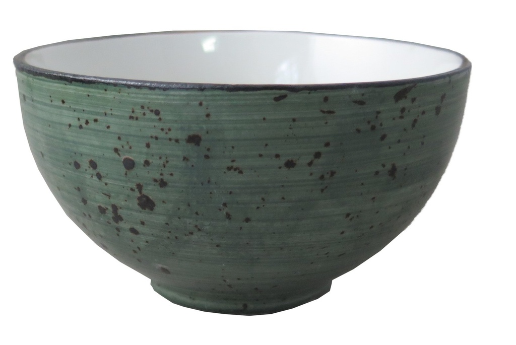 Rustic schaaltje 7 cm / 7,5 cl D groen (24 stuks)
