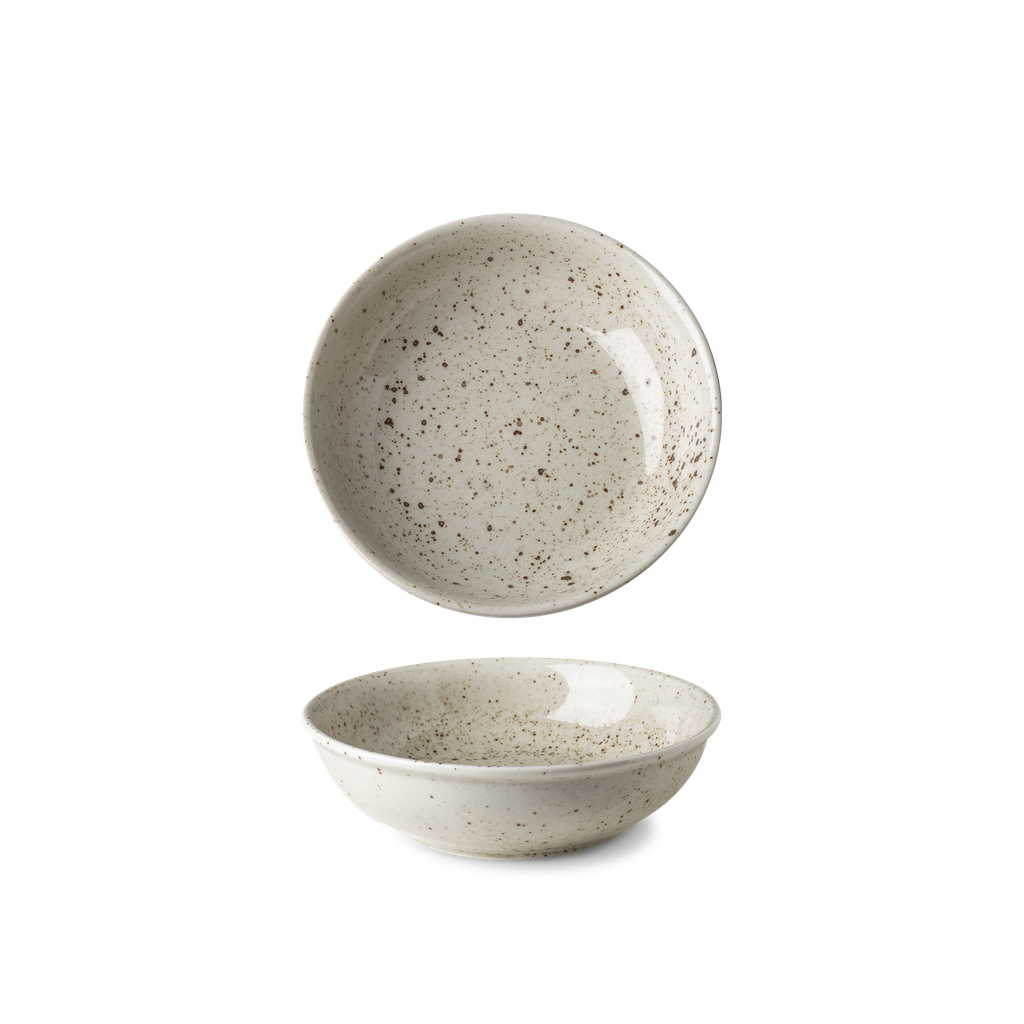Schaaltje rond crème (13 cm, 6 stuks)