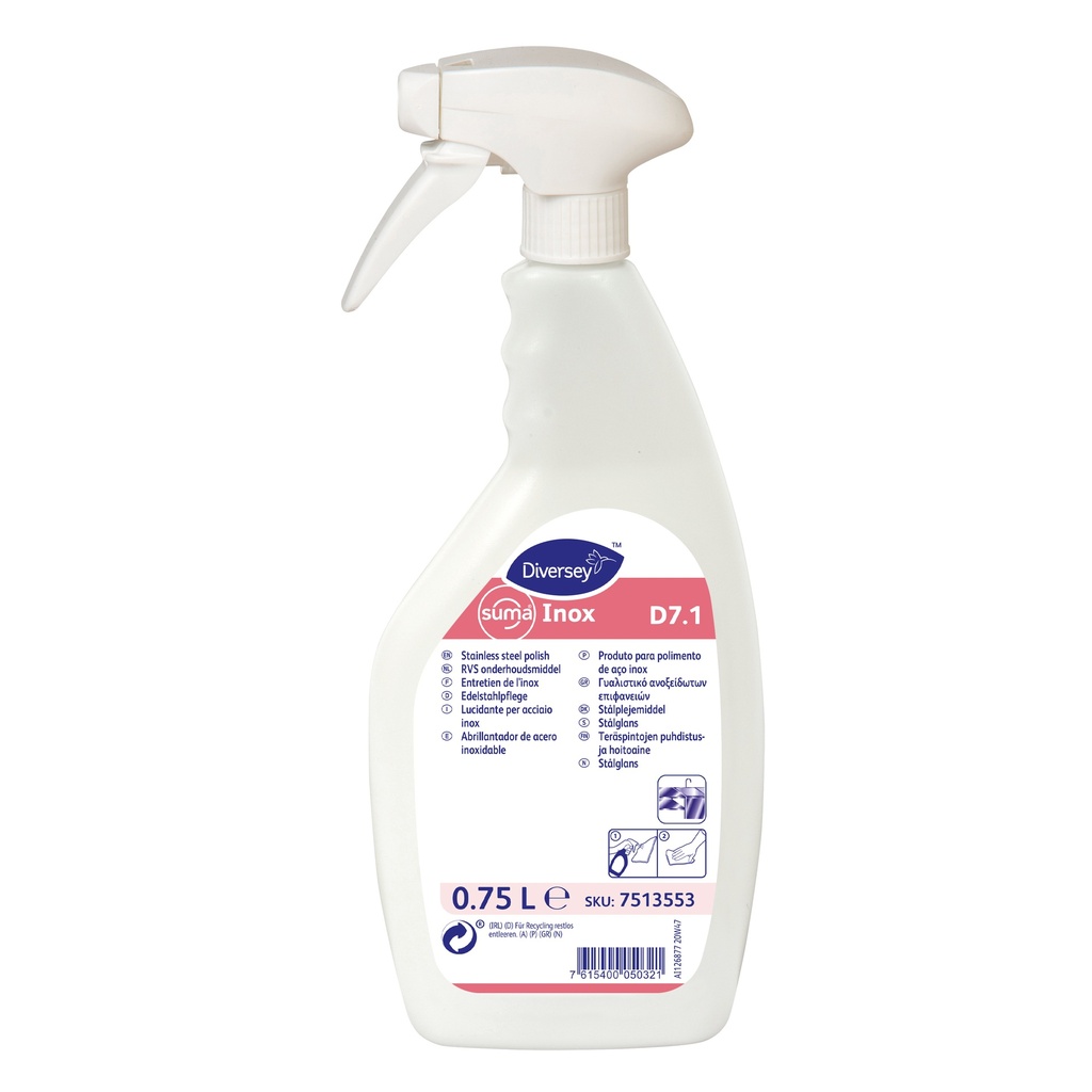 Suma - Rvs-reiniger Inox D7.1 (6 x 750 ml)