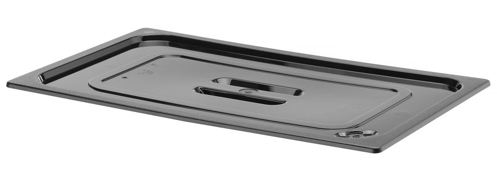 Hendi - Deksel voor GN containers zwart polycarbonaat GN 1/1
