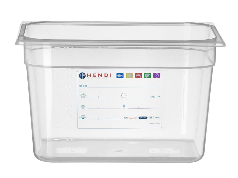 Hendi - Container GN 1/2 transparant (12,5 l)