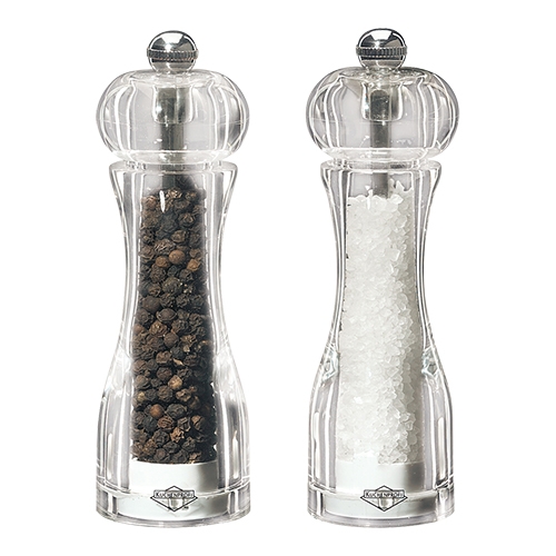 peper en zoutmolen acryl 14cm