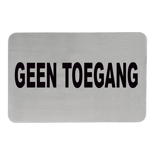 tekstplaatje O geen toegang
