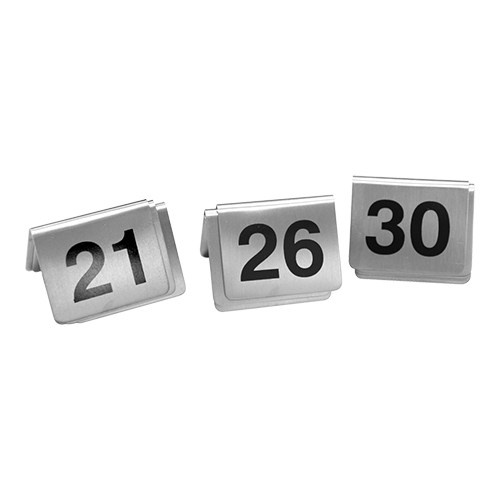 tafelnummers set 21-30 rvs