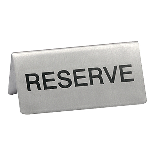 Bordje reserve 2 zijdig