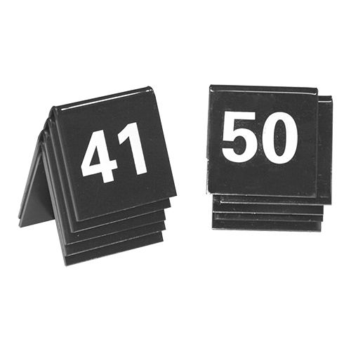 tafelnummer set 41-50 zwart