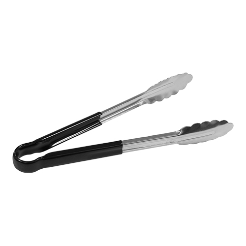 serveertang 30cm rvs/zwart