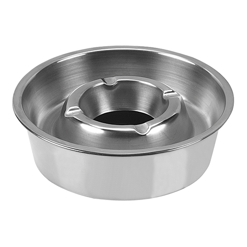 terrasasbak 14cm, geheel rvs