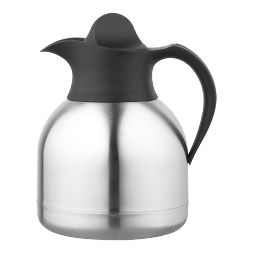 isoleerkan zwart-rvs 1,0ltr