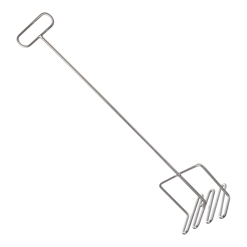 Etenstamper rvs 58cm