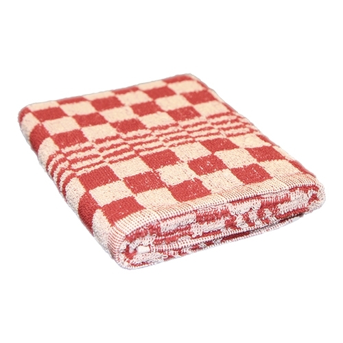keuken(hand)doek rood  50x53