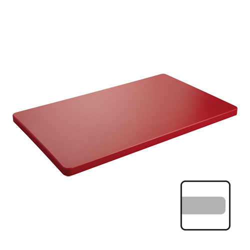 snijblad rood glad 40x25x2cm