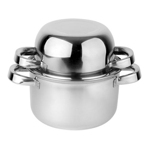 mosselpan 18cm rvs