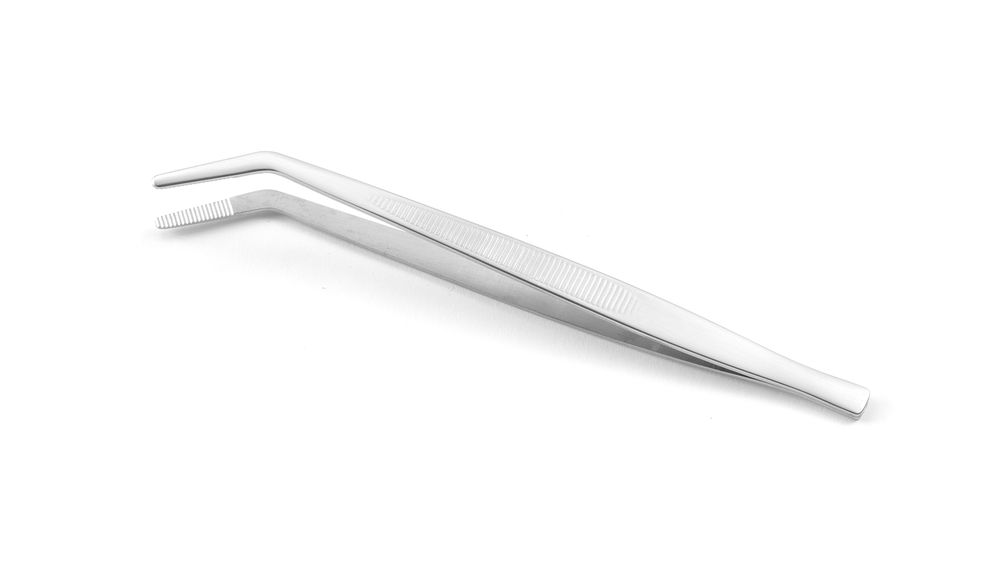 Pincet, gebogen (1 stuks)