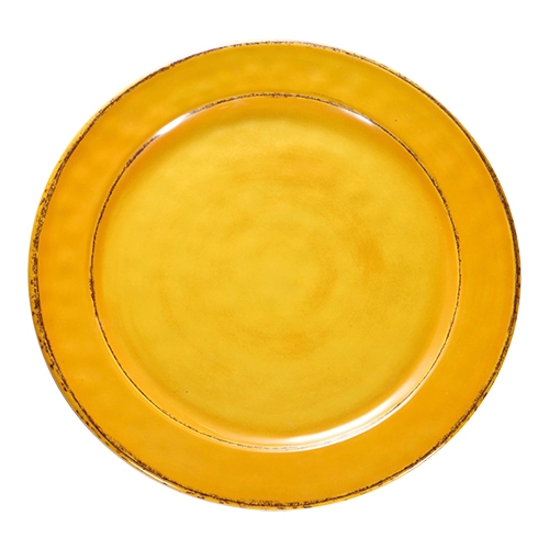 serveerbord Ø22cm geel