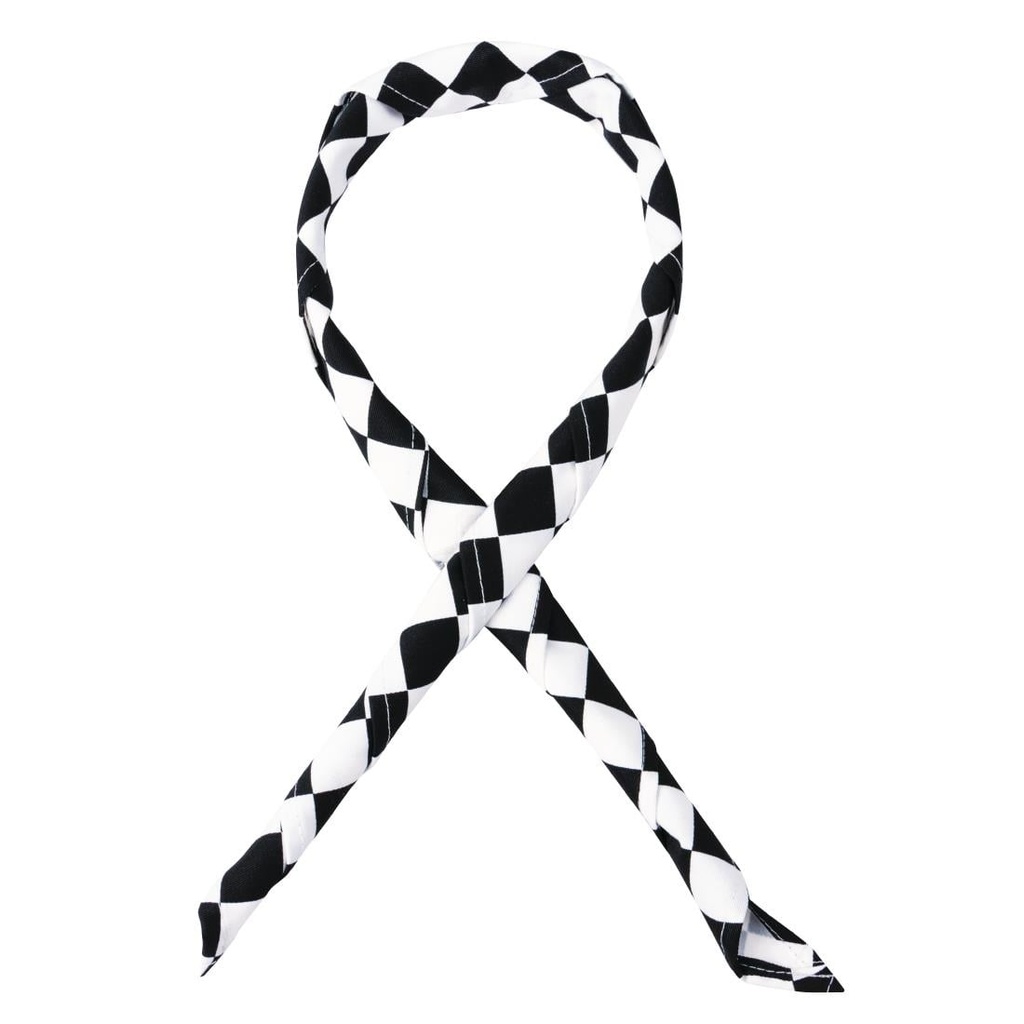 Whites - Halsdoek zwart-wit geruit