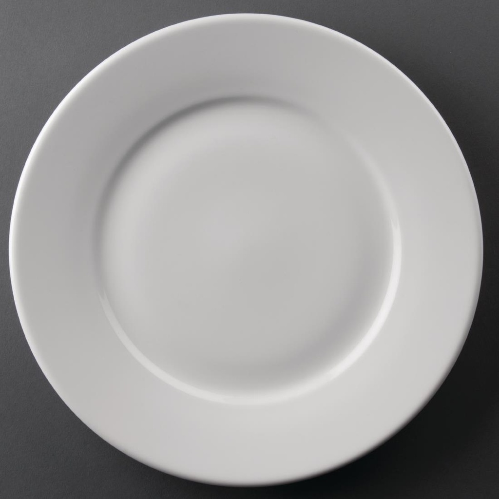 Athena - Hotelware borden met brede rand 25,4 cm