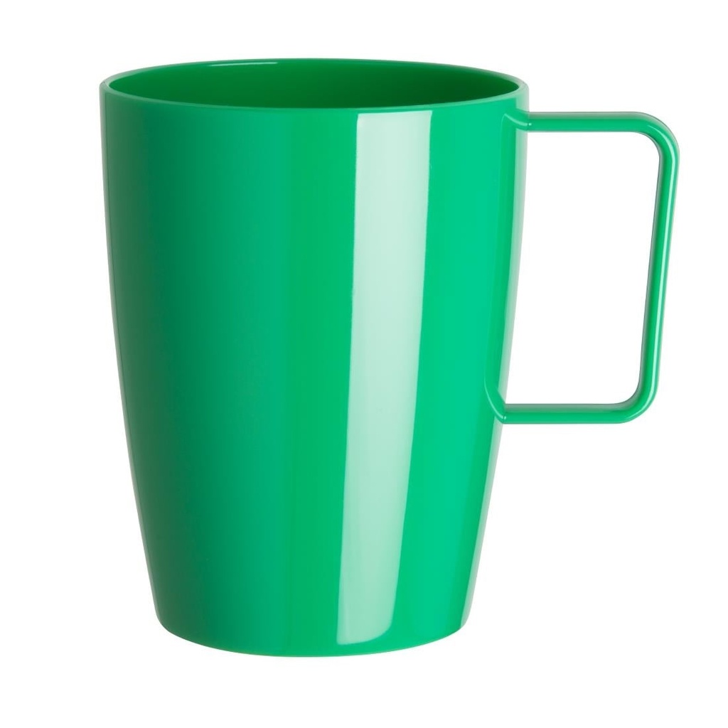 Kristallon polycarbonaat bekers met oor groen