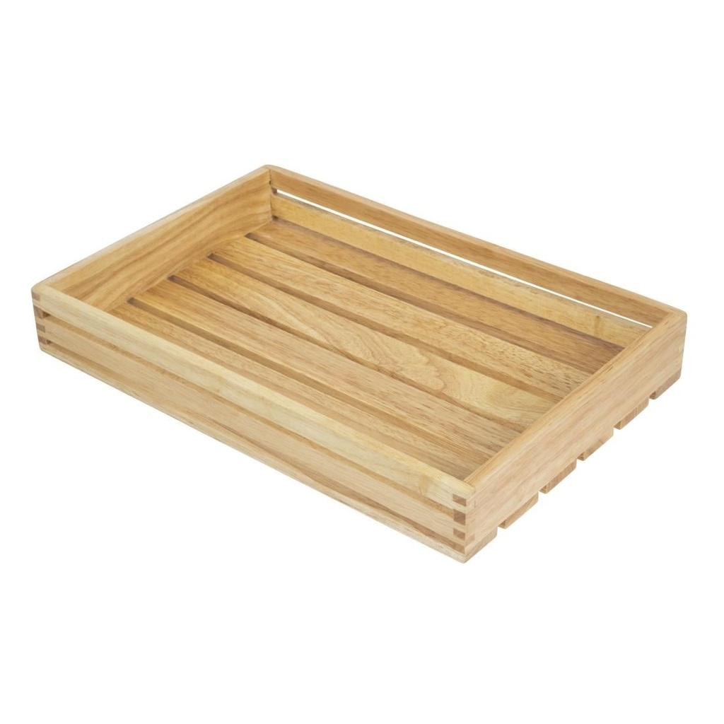 Olympia - Lage houten serveerkrat