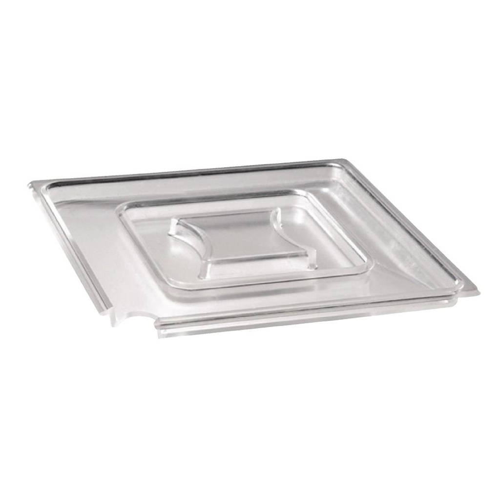 Float vierkant transparant deksel 19x19 cm