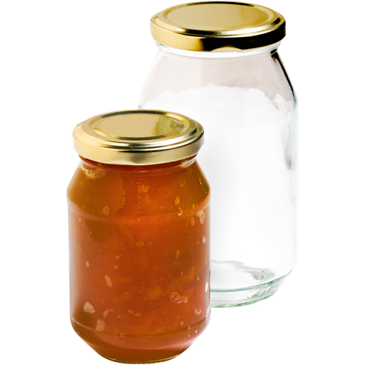 [DTH33869] Pot, glas, rond, met deksel, 275 ml, transparant (50 stuks)