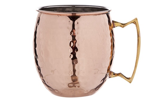 [DTH33936] Moscow Mug 45 cl gehamerd koper