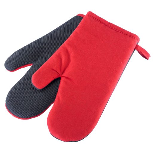[DTH34509] Ovenhandschoen Rood Zwart (2 stuks)