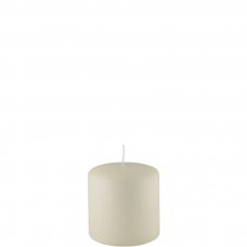 Mammoetkaars ivoor (Ø 100 x 100 mm, 6 stuks)