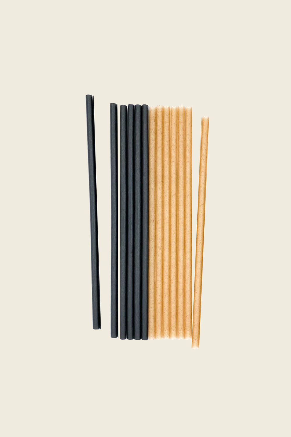 Eco-Dispo - Drinkrietje agave beige (Ø6 mm, 19,7 cm, 250 stuks)