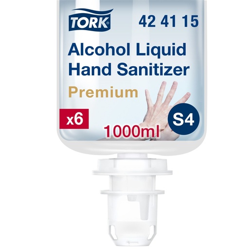 [DTH42006] Tork - Handdesinfectiemiddel Premium op alcoholbasis S4 (6 x 1 l)