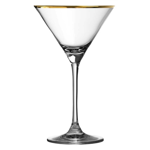[DTH42268] Urban Bar - Martiniglas gouden rand (21 cl)