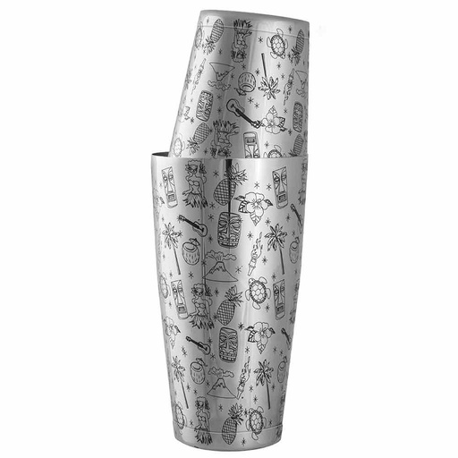 [DTH42295] Urban Bar - Shakerset Tiki Pattern Boston (75 cl)