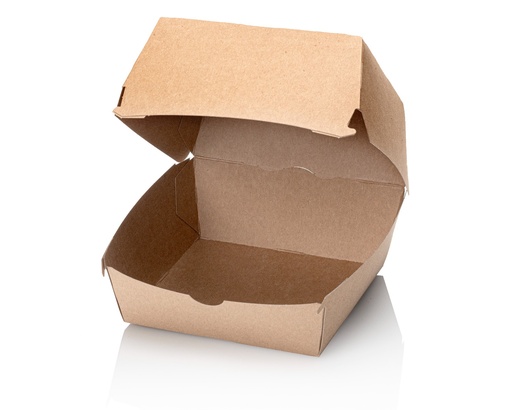 [DTH42522] Hamburgerbak large kraft 12x12x100, 400 stuks