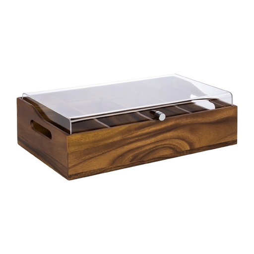 [DTH42841] Aps bestekbak met deksel 510X280mm lichtbruin