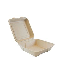 [DTH46115] Suikerriet menubox 24x24x8 cm/1500ml bruin 1-vaks, 200 stuks