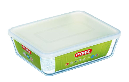 [DTH46485] Ovenschaal met deksel Cook&Freez 27 x 22 x 9 cm 4 l (3 stuks)