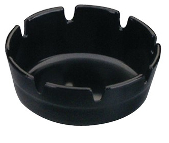 [DTH46947] Asbak 10 cm Melamine Zwart (1 stuk)