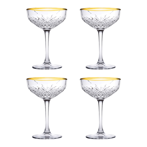 [DTH47077] Champagnecoupe Timeless 25,5 cl Goud (4 stuks)