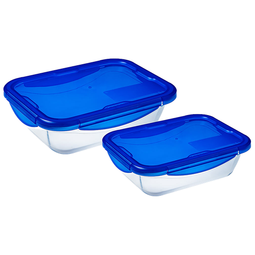[DTH47303] Ovenschalenset Cook&Go 2-delig 0.8 + 1,7 l (5 stuks)