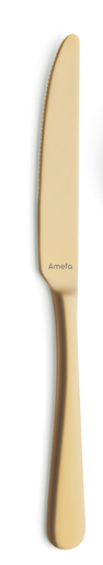 [DTH47507] Amefa - Tafelmes 1410 Austin 13/0 18/0 goud (23,6 cm, 12 stuks)